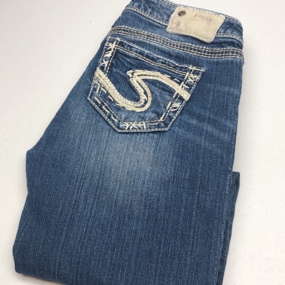 VINTAGE SILVER TUESDAY BABY BOOT JEANS 28x33 ❤️